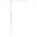 brusevæg 80x195 cm klart sikkerhedsglas hvid