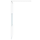 brusevæg 90x195 cm klart sikkerhedsglas hvid