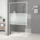 brusevæg 115x195 cm klart sikkerhedsglas hvid