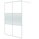 brusevæg 140x195 cm klart sikkerhedsglas hvid