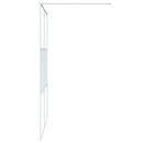 brusevæg 140x195 cm klart sikkerhedsglas hvid
