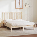 sengeramme uden madras 135x190 cm massivt fyrretræ hvid