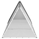 kaninbur antracit 302,5x80,5x71 cm galvaniseret stål