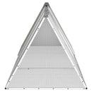 kaninbur grå 302,5x80,5x71 cm galvaniseret stål