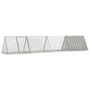 kaninbur 403,5x80,5x71 cm galvaniseret stål grå