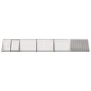 kaninbur 504,5x80,5x71 cm galvaniseret stål grå