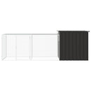 hønsegård 300x91x100 cm galvaniseret stål antracitgrå