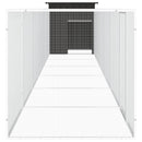 hønsegård 700x91x100 cm galvaniseret stål antracitgrå