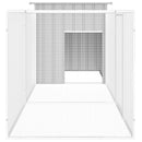hønsehus 300x91x100 cm galvaniseret stål grå
