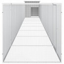 hønsehus 900x91x100 cm galvaniseret stål grå
