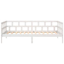 daybed 80x200 cm massivt fyrretræ hvid