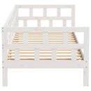 daybed 80x200 cm massivt fyrretræ hvid
