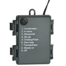 julekrans med LED-lys 45 cm PVC grøn