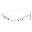 bordplade 30x30 cm hærdet glas transparent