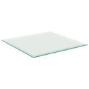 bordplade 30x30 cm hærdet glas transparent