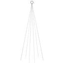 juletræ til flagstang 108 LED'er 180 cm farverigt lys