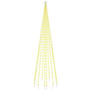 juletræ til flagstang 310 LED'er 300 cm varmt hvidt lys