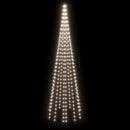 juletræ til flagstang 310 LED'er 300 cm koldt hvidt lys