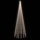 juletræ til flagstang 732 LED'er 500 cm koldt hvidt lys