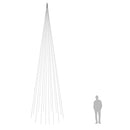 juletræ til flagstang 1134 LED'er 800 cm koldt hvidt lys