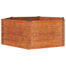 højbed 129x129x45 cm cortenstål rustfarvet