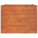 højbed 100x100x77 cm cortenstål rustfarvet