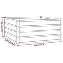 højbed 100x100x45 cm cortenstål rustfarvet
