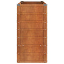 højbed 100x40x77 cm cortenstål rustfarvet