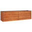højbed 160x40x45 cm cortenstål rustfarvet
