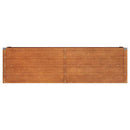 højbed 160x40x45 cm cortenstål rustfarvet