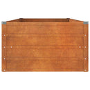 højbed 160x80x45 cm cortenstål rustfarvet