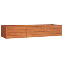 højbed 240x80x45 cm cortenstål rustfarvet