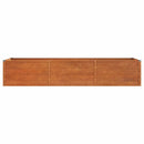 højbed 240x80x45 cm cortenstål rustfarvet