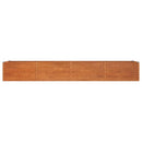 højbed 320x80x45 cm cortenstål rustfarvet
