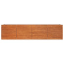 højbed 320x80x77 cm cortenstål rustfarvet