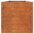 højbed 320x80x77 cm cortenstål rustfarvet