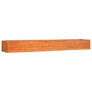 højbed 400x80x45 cm cortenstål rustfarvet