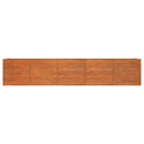 højbed 400x80x77 cm cortenstål rustfarvet