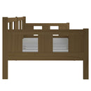 daybed 90x190 cm massivt fyrretræ gyldenbrun