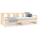 daybed med udtræk 90x190 cm massivt fyrretræ