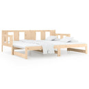 daybed med udtræk 90x190 cm massivt fyrretræ