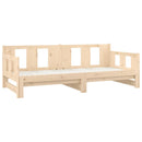 daybed med udtræk 90x190 cm massivt fyrretræ