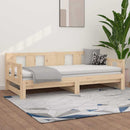 daybed med udtræk 90x190 cm massivt fyrretræ