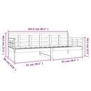daybed 80x200 cm massivt fyrretræ
