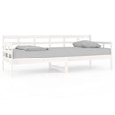 daybed 80x200 cm massivt fyrretræ hvid