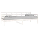 daybed 80x200 cm massivt fyrretræ hvid