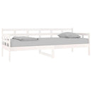 daybed 80x200 cm massivt fyrretræ hvid