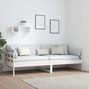 daybed 80x200 cm massivt fyrretræ hvid