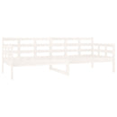 daybed 80x200 cm massivt fyrretræ hvid