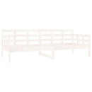daybed 80x200 cm massivt fyrretræ hvid